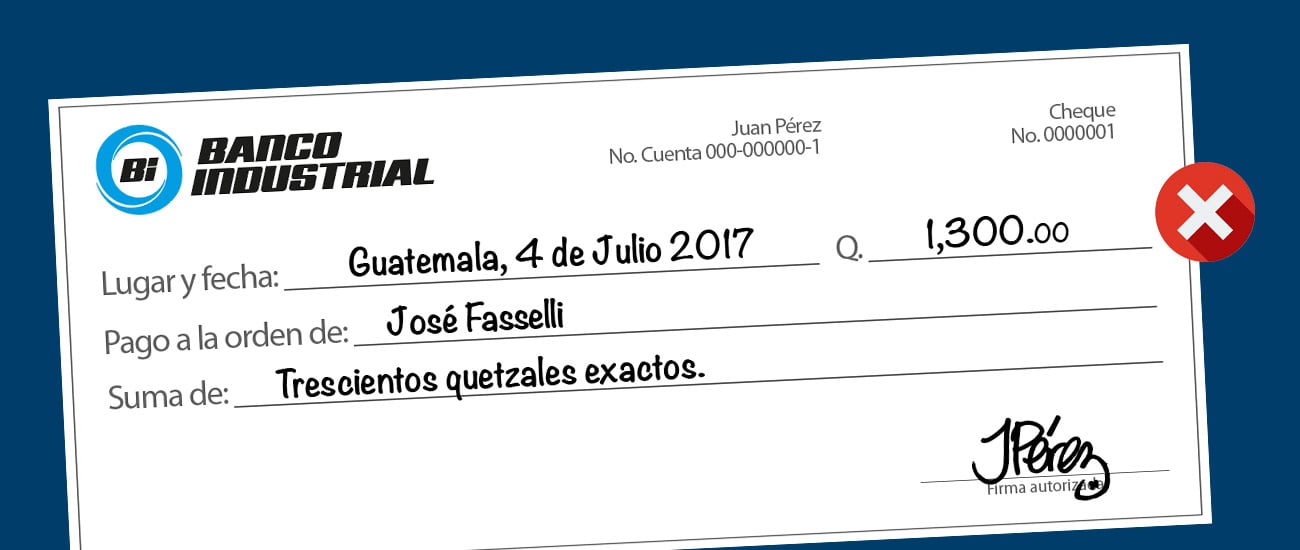 ¿cómo Girar Un Cheque Correctamenteemk 6173